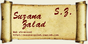 Suzana Zalad vizit kartica